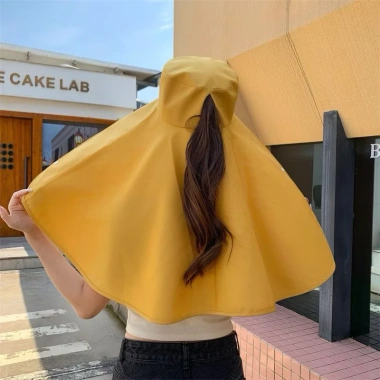 Mũ Vành Lớn Chống Nắng UPF 50 Cổ Khăn Choàng Xô Nữ – Phù hợp đi biển mùa hè ngoài trời 7