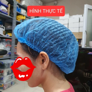 Mũ y tế 1 dây chun con sâu – Giá chỉ 58.000đ, phù hợp spa thẩm mỹ, nhà máy, đầu bếp
