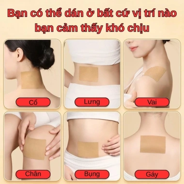 Mua 1 lấy 1 Hộp 100/200 miếng dán túi giảm đau gừng PK Mugwort cho mỏi xương khớp, vai tay - Giá chỉ 24.000đ 8