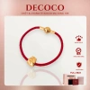 Mua 1 Tặng 1 Charm Ngân Lượng – Vòng Tay Chỉ Đỏ Như Ý May Mắn DECOCO, Kèm Túi Giấy Hộp Thiệp, Giá 163k
