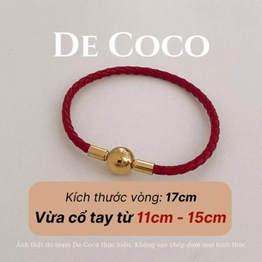 Mua 1 Tặng 1 Charm Ngân Lượng – Vòng Tay Chỉ Đỏ Như Ý May Mắn DECOCO, Kèm Túi Giấy Hộp Thiệp, Giá 163k