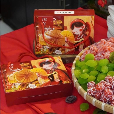 MUA 1 TẶNG 1 Combo 2 hộp OMAI mix 9 vị 500g - Mứt Tết dẻo thơm, không ngọt gắt