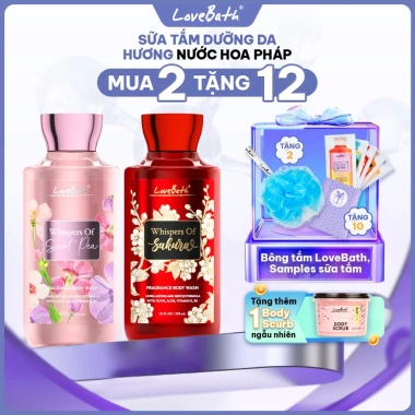 Mua 1 Tặng 1 Combo 2 Hộp Sữa Tắm Scurb Hương Nước Hoa Pháp 295ml Dưỡng ẩm Thư giãn