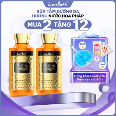 Mua 1 Tặng 1 Combo 2 Hộp Sữa Tắm Scurb Hương Nước Hoa Pháp 295ml Dưỡng ẩm Thư giãn