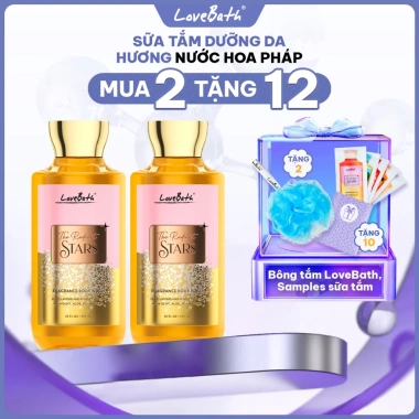 Mua 1 Tặng 1 Combo 2 Hộp Sữa Tắm Scurb Hương Nước Hoa Pháp 295ml Dưỡng ẩm Thư giãn