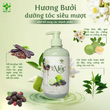 MUA 1 TẶNG 1 Dầu Gội Ngừa Rụng Tóc, Chống Tóc Dầu, Bết - Thành Phần Bưởi, Bồ Kết, Hương Nhu, Dâu Tằm - Giảm Giá 150k 6