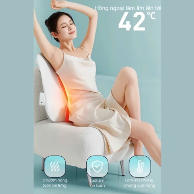 Mua 1 Tặng 1 Đệm Ghế Massage Rulax RL28Plus - Massage Lưng, Cổ, Vai, Gáy, Tặng Máy Massage Cầm Tay 5 Mua 1 Tặng 1 Đệm Ghế Massage Rulax RL28Plus - Massage Lưng, Cổ, Vai, Gáy, Tặng Máy Massage Cầm Tay 5