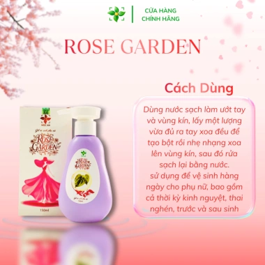 Mua 1 Tặng 1 Dung Dịch Vệ Sinh Rose Garden 150ml - Mộc An từ Lá Trầu Không, Nha Đam, Tía Tô, Bạc Hà - 70k 3