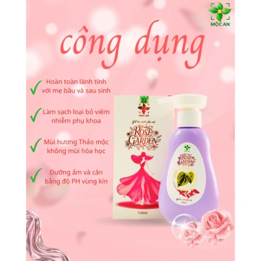 Mua 1 Tặng 1 Dung Dịch Vệ Sinh Rose Garden 150ml - Mộc An từ Lá Trầu Không, Nha Đam, Tía Tô, Bạc Hà - 70k 7