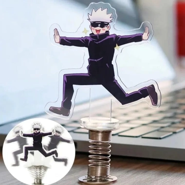 Mua 1 Tặng 1 Gojo Satoru Anime Ngoại Vi Thước Để Bàn Nhân Vật Đứng Ký Đồ Chơi Lò Xo - Giá chỉ 33.390 VND 5