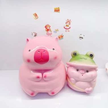 Mua 1 tặng 1 Heo Đất Tiết Kiệm Capybara, Heo Mũ Ếch Đáng Yêu, Ống Trang Trí 6
