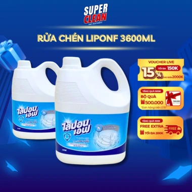 Mua 1 tặng 1 Nước rửa chén Liponf không mùi 3.600ml - Nhập khẩu Thái Lan, mẫu mới, giá chỉ 85.000 VND