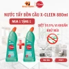 MUA 1 TẶNG 1 Nước Tẩy Bồn Cầu XCleen 880ml Diệt Khuẩn Khử Mùi Siêu Sạch