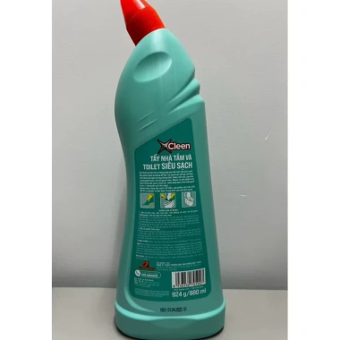 MUA 1 TẶNG 1 Nước Tẩy Bồn Cầu XCleen 880ml Diệt Khuẩn Khử Mùi Siêu Sạch 8