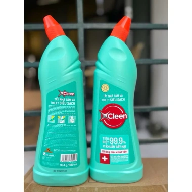 MUA 1 TẶNG 1 Nước Tẩy Bồn Cầu XCleen 880ml Diệt Khuẩn Khử Mùi Siêu Sạch 9