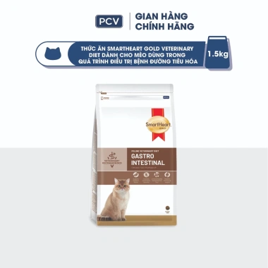 Mua 1 tặng 1 Thức ăn hạt SMARTHEART GOLD cho mèo rối loạn tiêu hóa, tiêu chảy, nôn mửa 1.5kg - Giá 451.250 VND