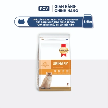 Mua 1 tặng 1 Thức ăn SMARTHEART GOLD cho mèo sỏi Struvite 1.5kg hỗ trợ đường tiết niệu