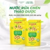 Mua 1 tặng 1 tổng 4L - Túi nước rửa chén 2L thảo dược tinh dầu quế, gừng, muối khoáng, sạch dầu mỡ - 200k 5