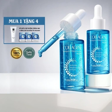 Mua 1 Tặng 4 Serum Collagen Thiên Nhiên 40ml Dưỡng Ẩm Sâu, Dưỡng Trắng, Chống Lão Hóa + Vitamin C - 185k