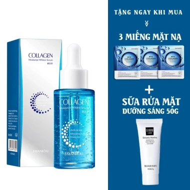 Mua 1 Tặng 4 Serum Collagen Thiên Nhiên 40ml Dưỡng Ẩm Sâu, Dưỡng Trắng, Chống Lão Hóa + Vitamin C - 185k