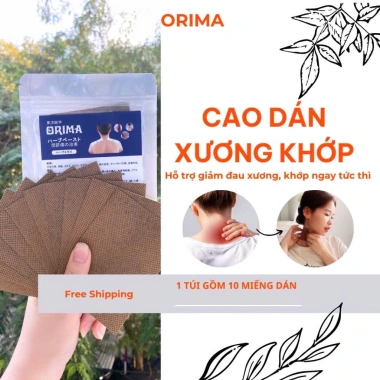 Mua 10 tặng 2 Compo 5 Gói Cao Dán Xương Khớp ORIMA Nhật Bản Thảo Dược Tự Nhiên chỉ 145.000₫