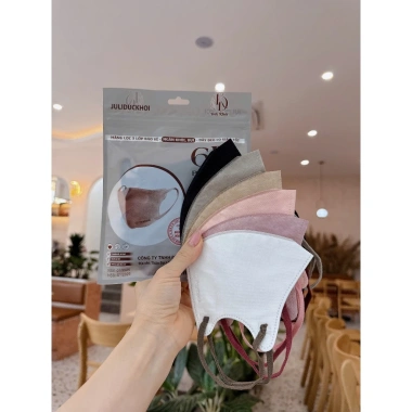 Mua 100 tặng 20c Khẩu trang 6D JULI Mix 6 màu kháng khuẩn, thoải mái 18.000₫