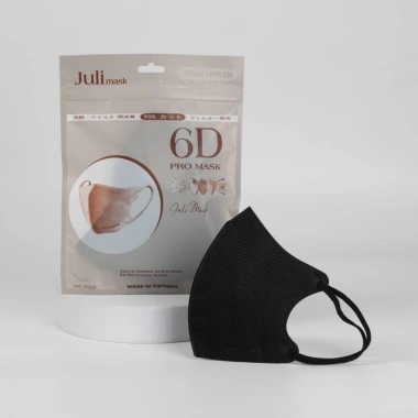 Mua 100 tặng 20c Khẩu trang JULI 6D Mix 6 màu, kháng khuẩn, thoải mái, chỉ 55.000đ 3
