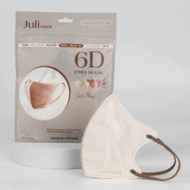 Mua 100 tặng 20c - Khẩu trang JULI 6D Promask Mix 6 màu, kháng khuẩn, siêu thoải mái, giá chỉ 45.000 VND 3 Mua 100 tặng 20c - Khẩu trang JULI 6D Promask Mix 6 màu, kháng khuẩn, siêu thoải mái, giá chỉ 45.000 VND 3