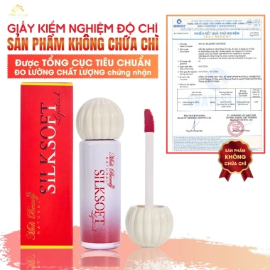 Mua 2 Son Dưỡng Hồng Môi Lựu Đỏ 10g Tặng 1 Son Kem Silk Soft 5g Bền Màu Lâu Trôi 8