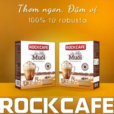 Mua 2 tặng 1 Cà Phê Muối Hòa Tan RockCafe Robusta 10 gói - Giá chỉ 54.000₫ 4