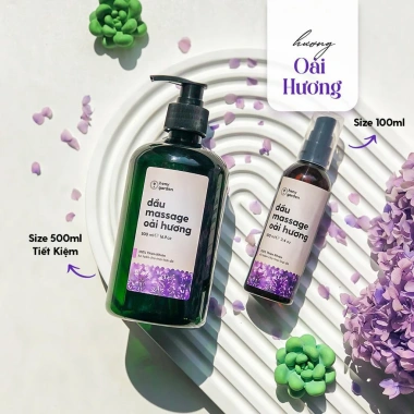 Mua 2 Tặng 1 Dầu Massage Body HENY GARDEN Dưỡng Da Thiên Nhiên - Giá ưu đãi 179k