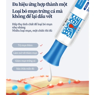 Mua 2 tặng 1 Kem chấm mụn cấp tốc 25g, loại bỏ mụn đầu đen, mụn tuổi dậy thì, da dầu, giá chỉ 60.000