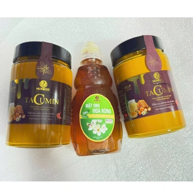 Mua 2 tặng 1 Mật ong nghệ sữa chúa Tacumin HONECO 500g - Giảm viêm loét dạ dày, tá tràng, 620.000đ
