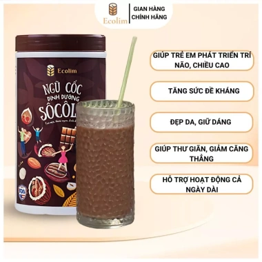 Mua 2 tặng 1 Ngũ Cốc Dinh Dưỡng Socola Ecolim 500g Giá Ưu Đãi 342.000 VND