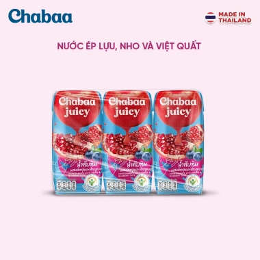 Mua 2 Tặng 1 Nước Ép Lựu Nho Việt Quất Chabaa Juicy 3 Hộp 180ml - Giá 89.000đ 3