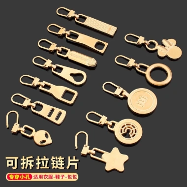 Mua 2 Tặng 1 Phụ Kiện Kéo Khóa Kim Loại Vàng Tháo Rời Dùng cho Túi Xách và Vali Đi Học
