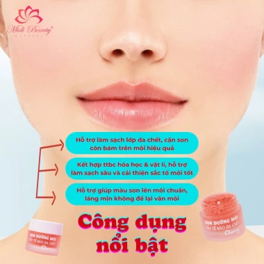 Mua 2 tặng 1 Son Dưỡng Hồng Môi Lựu Đỏ 10g + Son Tẩy Da Chết Cherry 10g - Midi Beauty 150k