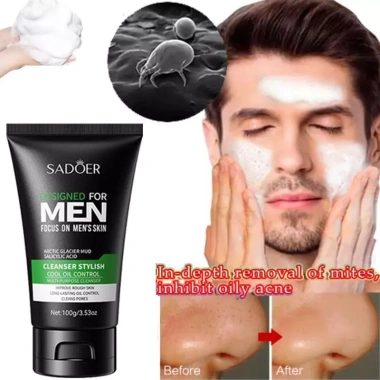 Mua 2 tặng 1 Sữa rửa mặt nam giới làm sạch sâu, làm trắng, kiểm soát dầu - Giá 59.800₫
