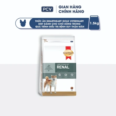 Mua 2 tặng 1 Thức ăn hạt SMARTHEART GOLD cho chó suy thận giai đoạn 1‑4, 1.5kg - Giá ưu đãi 416,100₫
