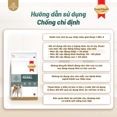 Mua 2 tặng 1 Thức ăn hạt SMARTHEART GOLD cho chó suy thận giai đoạn 1‑4, 1.5kg - Giá ưu đãi 416,100₫ 6