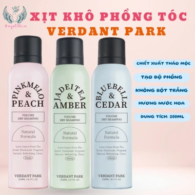 Mua 2 Tặng 1 Xịt Khô Phồng Tóc Verdant Park Kiềm Dầu Lâu Bết Mùi Hoa Quả - 139k