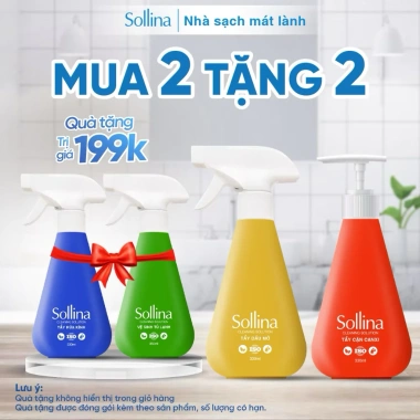 Mua 2 Tặng 2 Combo Tẩy Cặn Canxi & Dầu Mỡ 300ml + Nước Lau Kính & Tủ Lạnh - Giá 80.000 VND