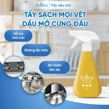 Mua 2 Tặng 2 Tẩy Cặn Canxi Sollina + Tẩy Dầu Mỡ, Nước Lau Kính & Tủ Lạnh – 85.000 VND 4