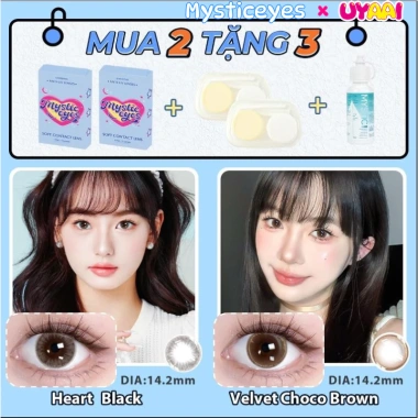 Mua 2 tặng 3 kính áp tròng MCK1 Mystic Eyes 0‑6 độ (14.0‑14.5) + khay & nước ngâm 60ml - 120.000₫ 4