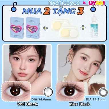 Mua 2 tặng 3 kính áp tròng MCK1 Mystic Eyes 0‑6 độ (14.0‑14.5) + khay & nước ngâm 60ml - 120.000₫ 5