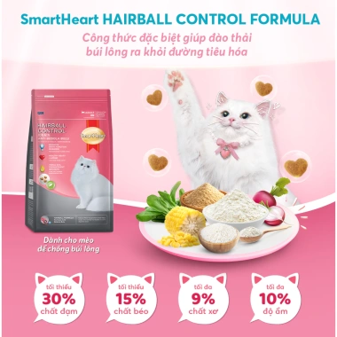 Mua 3 gói SmartHeart Cat 2,8kg - Tặng túi chần bông, chống búi lông, giá ưu đãi 315.000 VND