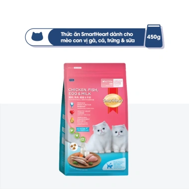 Mua 3 gói tặng túi chần bông – SmartHeart Cat hạt mèo con vị gà cá trứng sữa 1,1kg giá 135k 8