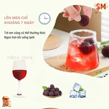 Mua 3 Tặng 2 Men Rượu Hoa Quả 15kg - Men ủ Nho, Cam, Táo, Dâu - Giá 100.000đ 4