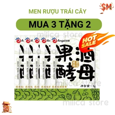 Mua 3 Tặng 2 Men Rượu Hoa Quả 15kg - Men ủ Nho, Cam, Táo, Dâu - Giá 100.000đ 7