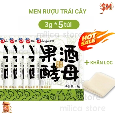 Mua 3 Tặng 2 Men Rượu Hoa Quả 15kg - Men ủ Nho, Cam, Táo, Dâu - Giá 100.000đ 8